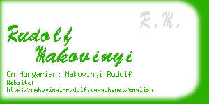 rudolf makovinyi business card